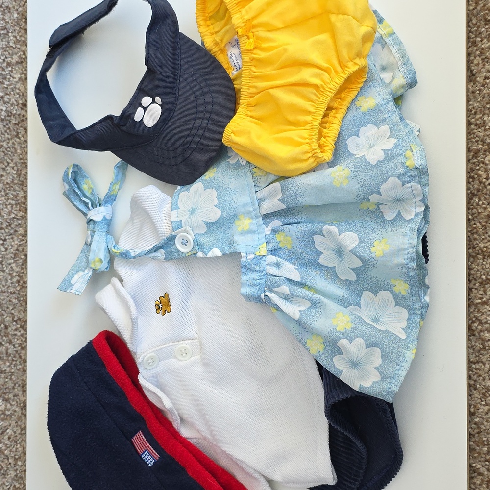Build A Bear Outfits Y2K - Includes RARE USA Olympic Team Fleece Beret